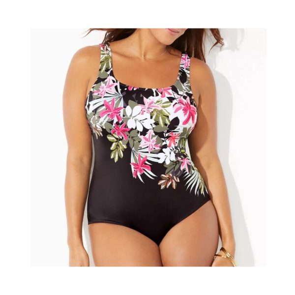 (05, M) Womens Bikini Ladies Tummy Control Monokini Swimming Costume Swimsuit Plus Size