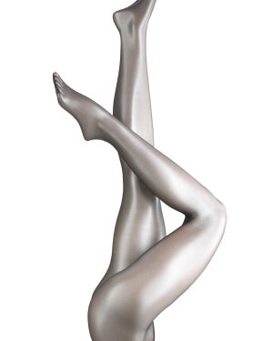1 Pair Black Shelina 12 Denier Ultra Transparent Tights With Shimmer Ladies Large - Falke