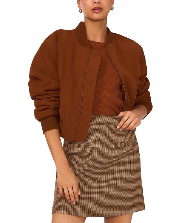 1.state Cropped Bomber Jacket