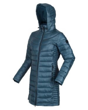(10) Regatta Women's Andel III Lightweight Parka Jacket Reflecting Lake