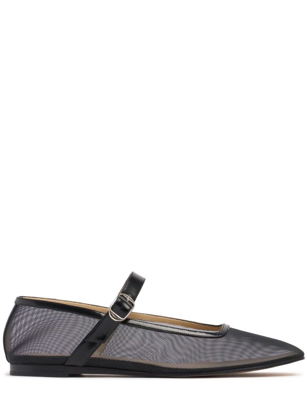10mm Mary Jane Mesh Ballet Flats