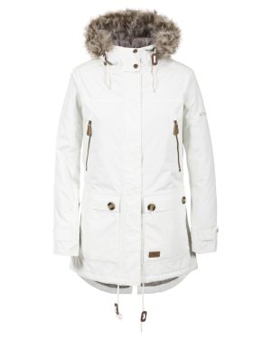 (14, Ghost) Trespass Womens Parka Jacket Waterproof Clea