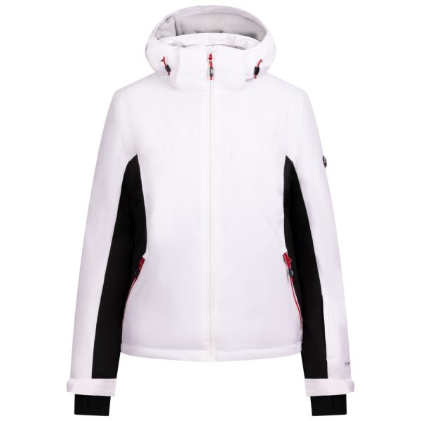 (14, White) Trespass Womens Padded Ski Jacket with Hood Doris