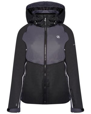 (18 UK, Black/Ebony Grey) Regatta Womens/Ladies Radiate II Waterproof Ski Jacket