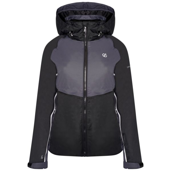 (18 UK, Black/Ebony Grey) Regatta Womens/Ladies Radiate II Waterproof Ski Jacket