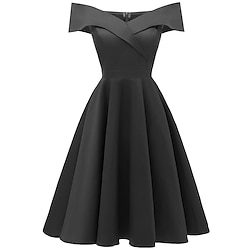 1950s Cocktail Dress Vintage Dress Dress Flare Dress Off Shoulder Women's Masquerade Party / Evening Bachelorette Party Adults' Dress Homecoming Dresses