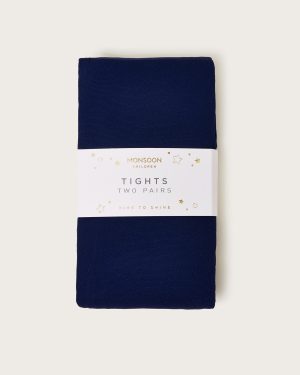 2-Pack 40 Denier Tights Blue
