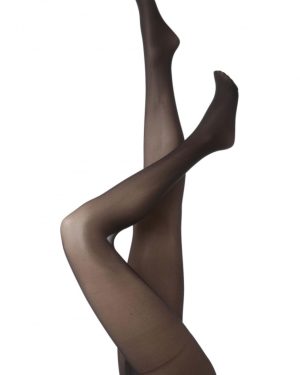 2 Pair Black 40 Denier Tights With Comfort Top Ladies Medium/Large - Charnos