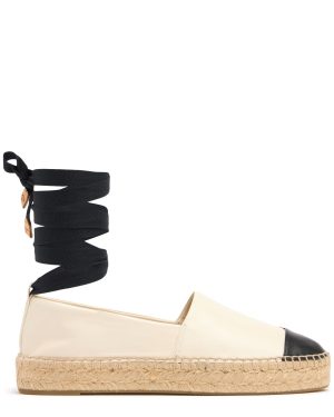 20mm Cap-toe Leather Espadrilles