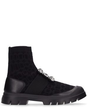 20mm Walkyviv Knit Sock Ankle Boots