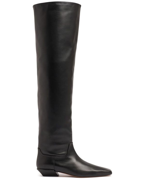 25mm Bettina Over-the-knee Leather Boots