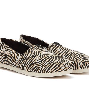 (3) TOMS Alpargata Liger Print Womens Beige Espadrilles