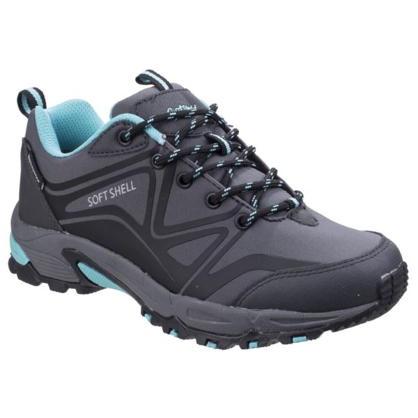 (3 UK, Grey/Black/Aqua) Cotswold Womens/Ladies Abbeydale Low Hiking Boots