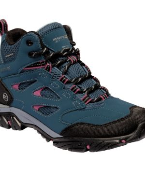 (3 UK, Moroccan Blue/Red Violet) Regatta Womens/Ladies Holcombe IEP Mid Hiking Boots