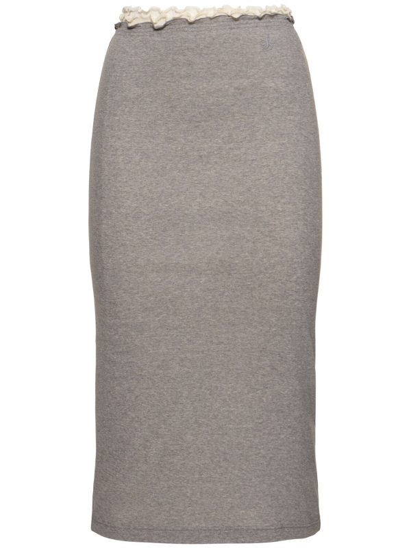 3-layer Jersey Midi Skirt