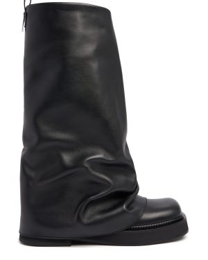 30mm Robin Leather Combat Boots