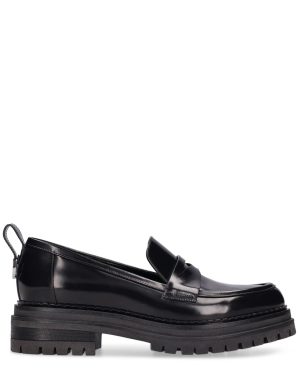 30mm Sr Joan Brushed Leather Loafers