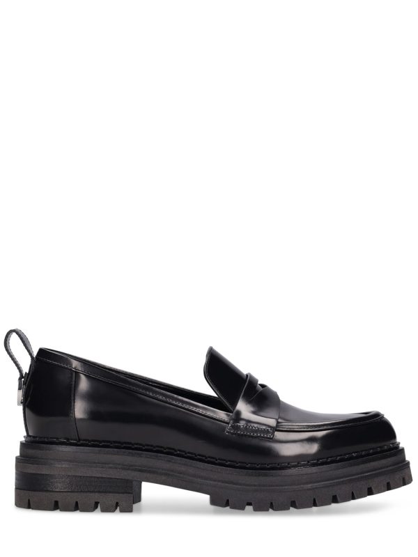 30mm Sr Joan Brushed Leather Loafers