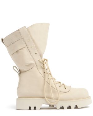 30mm Suede Combat Boots
