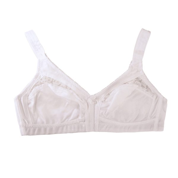 (34DD, White) Marlon Womens/Ladies Lace Firm Control Non Wired Bra