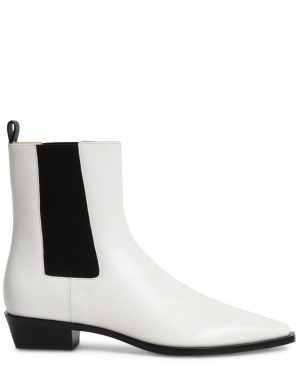 35mm Lennon Leather Chelsea Boots