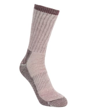 (3/6 UK, Fig Marl) Trespass Womens/Ladies Springer Hiking Boot Socks (1 Pair)