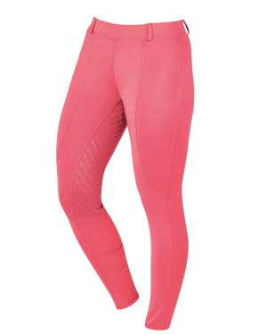 (36in, Pink) Dublin Womens/Ladies Performance Cool-it Gel Riding Tights