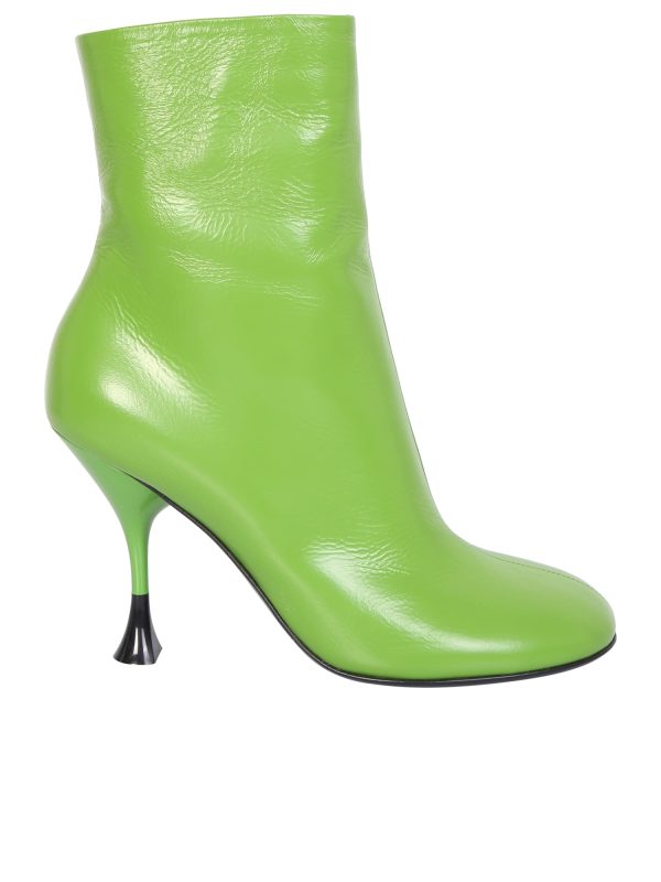 3JUIN Green Lidia Ankle Boots