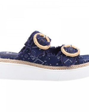 (4 (Adults')) Favor Howdy | Navy | Women's Sliders