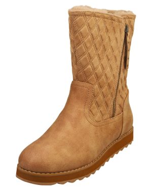 (4) Skechers Keepsakes 2.0 Vegan Womens Ankle Boots in Chestnut
