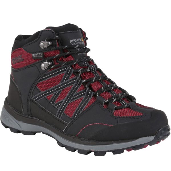 (4 UK, Beetroot Ash) Regatta Womens Samaris Waterproof Outdoor Walking Ankle Boots