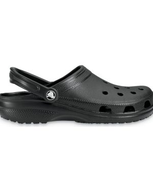 (4 UK, Black) Crocs Adults Unisex 10001 Classic Cushioned Clogs