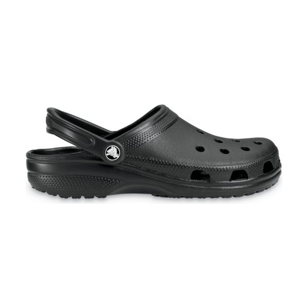 (4 UK, Black) Crocs Adults Unisex 10001 Classic Cushioned Clogs