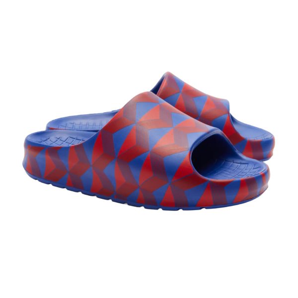 (4 UK, Red/Navy) Lacoste Womens/Ladies Serve 2.0 Sliders