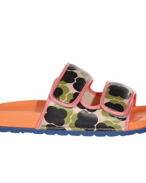 (4 UK, Shadow Flower Olive) Regatta Orla Kiely Twin Strap Summer Beach Sandals Flip Flops Slide Sliders