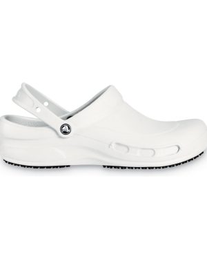 (4 UK, White) Crocs Unisex Bistro 10075 Work Clogs