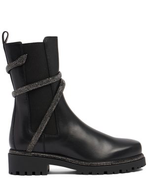 40mm Cleo Leather Chelsea Boots