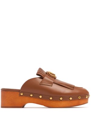 45mm Leather Clogs