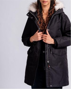 49Winters Covent Parka Jacket Womens - Black