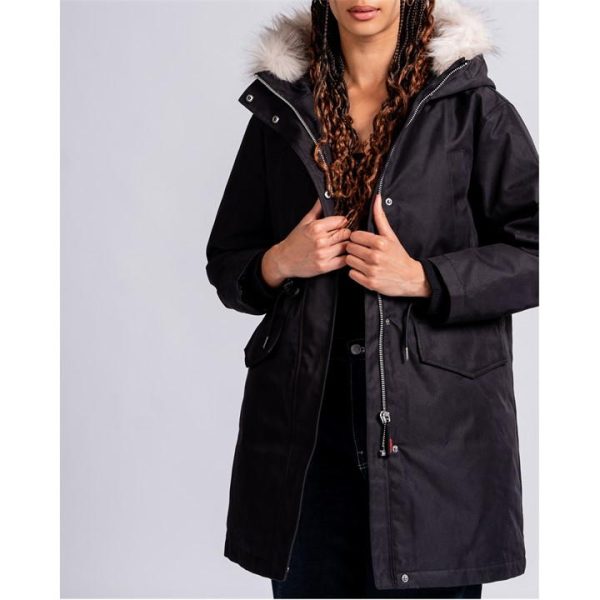 49Winters Covent Parka Jacket Womens - Black