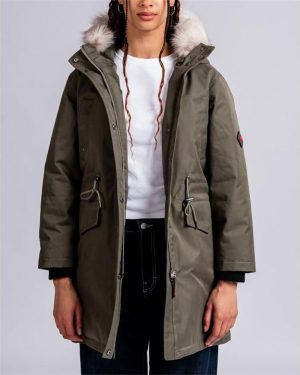 49Winters Covent Parka Jacket Womens - Green