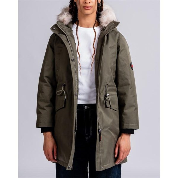 49Winters Covent Parka Jacket Womens - Green