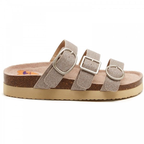 (5 (Adults')) Astor Glenn Glitter | Gold | Women's Platform Sandals