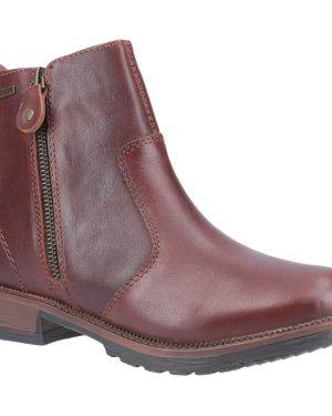 (5 UK, Brown) Cotswold Womens/Ladies Ashwicke Zip Leather Ankle Boot