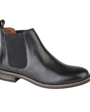 (5 UK) Cipriata Womens Smart Chelsea Ankle Boots Black