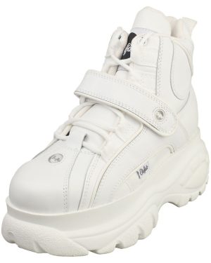 (6) Buffalo 1348-14 2.0 Womens Platform Boots in White