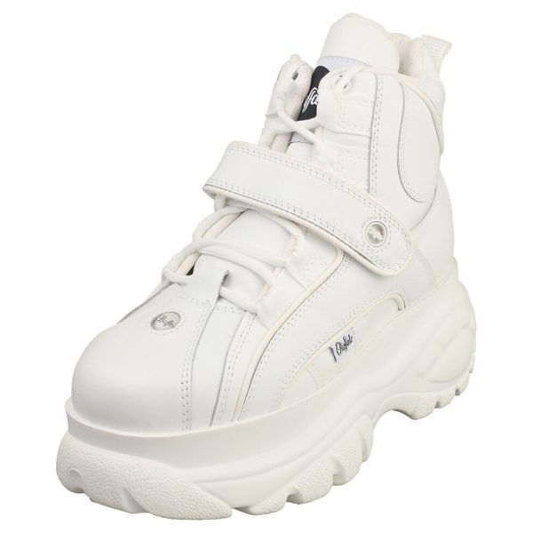 (6) Buffalo 1348-14 2.0 Womens Platform Boots in White