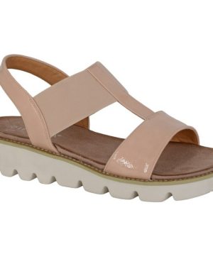 (6 UK, Nude) Cipriata Womens/Ladies Aladina Wedge Sandals