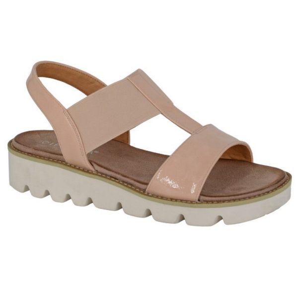(6 UK, Nude) Cipriata Womens/Ladies Aladina Wedge Sandals