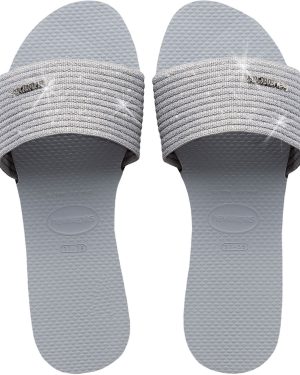 (6/7UK UK, Grey) Havaianas Womens You Malta Summer Beach Sandals Flip Flop Slides Sliders - Grey